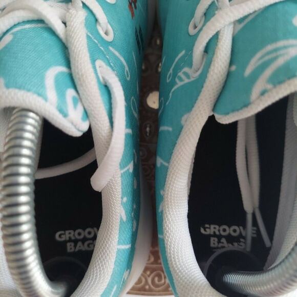 Groove Bags Womens Blue Sneaker w Violin Shoes Size US 7 W - Picture 7 of 8